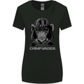 Chimpvader Monkey Ape Chimpanzee Chimp Womens Wider Cut T-Shirt Black