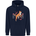 Chinese Zodiac Shengxiao Year of the Dog Childrens Kids Hoodie Navy Blue