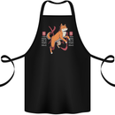 Chinese Zodiac Shengxiao Year of the Dog Cotton Apron 100% Organic Black