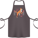 Chinese Zodiac Shengxiao Year of the Dog Cotton Apron 100% Organic Dark Grey