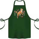 Chinese Zodiac Shengxiao Year of the Dog Cotton Apron 100% Organic Forest Green