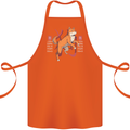 Chinese Zodiac Shengxiao Year of the Dog Cotton Apron 100% Organic Orange