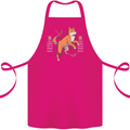Chinese Zodiac Shengxiao Year of the Dog Cotton Apron 100% Organic Pink