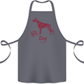 Chinese Zodiac Shengxiao Year of the Dog Cotton Apron 100% Organic Steel