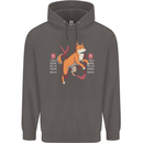 Chinese Zodiac Shengxiao Year of the Dog Mens 80% Cotton Hoodie Charcoal