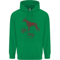 Chinese Zodiac Shengxiao Year of the Dog Mens 80% Cotton Hoodie Irish Green