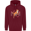 Chinese Zodiac Shengxiao Year of the Dog Mens 80% Cotton Hoodie Maroon