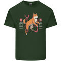 Chinese Zodiac Shengxiao Year of the Dog Mens Cotton T-Shirt Tee Top Forest Green