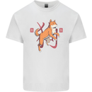 Chinese Zodiac Shengxiao Year of the Dog Mens Cotton T-Shirt Tee Top White