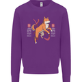 Chinese Zodiac Shengxiao Year of the Dog Mens Sweatshirt Jumper Purple