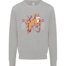 Chinese Zodiac Shengxiao Year of the Dog Mens Sweatshirt Jumper Sports Grey