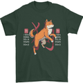 Chinese Zodiac Shengxiao Year of the Dog Mens T-Shirt Cotton Gildan Forest Green