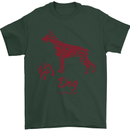 Chinese Zodiac Shengxiao Year of the Dog Mens T-Shirt Cotton Gildan Forest Green