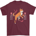 Chinese Zodiac Shengxiao Year of the Dog Mens T-Shirt Cotton Gildan Maroon