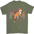 Chinese Zodiac Shengxiao Year of the Dog Mens T-Shirt Cotton Gildan Military Green