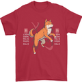 Chinese Zodiac Shengxiao Year of the Dog Mens T-Shirt Cotton Gildan Red