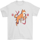 Chinese Zodiac Shengxiao Year of the Dog Mens T-Shirt Cotton Gildan White