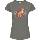 Chinese Zodiac Shengxiao Year of the Dog Womens Petite Cut T-Shirt Charcoal