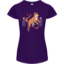 Chinese Zodiac Shengxiao Year of the Dog Womens Petite Cut T-Shirt Purple