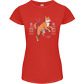 Chinese Zodiac Shengxiao Year of the Dog Womens Petite Cut T-Shirt Red