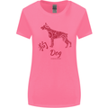 Chinese Zodiac Shengxiao Year of the Dog Womens Wider Cut T-Shirt Azalea