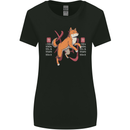 Chinese Zodiac Shengxiao Year of the Dog Womens Wider Cut T-Shirt Black