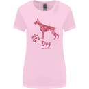 Chinese Zodiac Shengxiao Year of the Dog Womens Wider Cut T-Shirt Light Pink