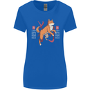 Chinese Zodiac Shengxiao Year of the Dog Womens Wider Cut T-Shirt Royal Blue