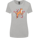 Chinese Zodiac Shengxiao Year of the Dog Womens Wider Cut T-Shirt Sports Grey