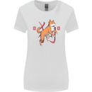 Chinese Zodiac Shengxiao Year of the Dog Womens Wider Cut T-Shirt White
