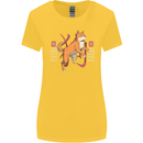 Chinese Zodiac Shengxiao Year of the Dog Womens Wider Cut T-Shirt Yellow
