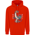 Chinese Zodiac Shengxiao Year of the Dragon Childrens Kids Hoodie Bright Red