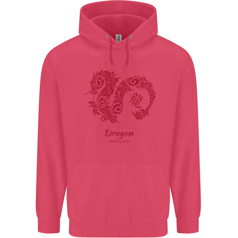 Chinese Zodiac Shengxiao Year of the Dragon Childrens Kids Hoodie Heliconia