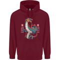 Chinese Zodiac Shengxiao Year of the Dragon Childrens Kids Hoodie Maroon