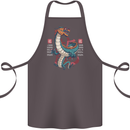 Chinese Zodiac Shengxiao Year of the Dragon Cotton Apron 100% Organic Dark Grey