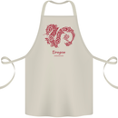 Chinese Zodiac Shengxiao Year of the Dragon Cotton Apron 100% Organic Natural