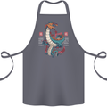 Chinese Zodiac Shengxiao Year of the Dragon Cotton Apron 100% Organic Steel