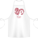 Chinese Zodiac Shengxiao Year of the Dragon Cotton Apron 100% Organic White