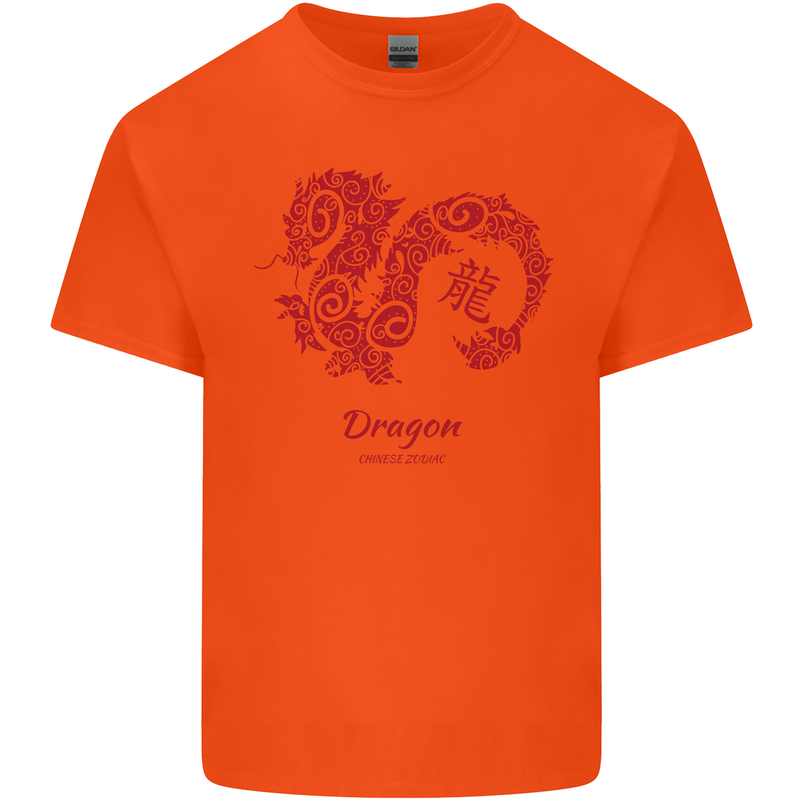 Chinese Zodiac Shengxiao Year of the Dragon Kids T-Shirt Childrens Orange