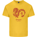 Chinese Zodiac Shengxiao Year of the Dragon Kids T-Shirt Childrens Yellow