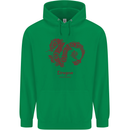 Chinese Zodiac Shengxiao Year of the Dragon Mens 80% Cotton Hoodie Irish Green