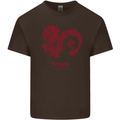 Chinese Zodiac Shengxiao Year of the Dragon Mens Cotton T-Shirt Tee Top Dark Chocolate