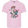 Chinese Zodiac Shengxiao Year of the Dragon Mens Cotton T-Shirt Tee Top Light Pink