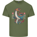 Chinese Zodiac Shengxiao Year of the Dragon Mens Cotton T-Shirt Tee Top Military Green