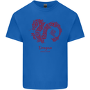 Chinese Zodiac Shengxiao Year of the Dragon Mens Cotton T-Shirt Tee Top Royal Blue