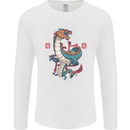 Chinese Zodiac Shengxiao Year of the Dragon Mens Long Sleeve T-Shirt White
