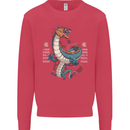 Chinese Zodiac Shengxiao Year of the Dragon Mens Sweatshirt Jumper Heliconia