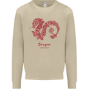 Chinese Zodiac Shengxiao Year of the Dragon Mens Sweatshirt Jumper Sand