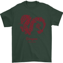 Chinese Zodiac Shengxiao Year of the Dragon Mens T-Shirt Cotton Gildan Forest Green
