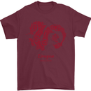 Chinese Zodiac Shengxiao Year of the Dragon Mens T-Shirt Cotton Gildan Maroon